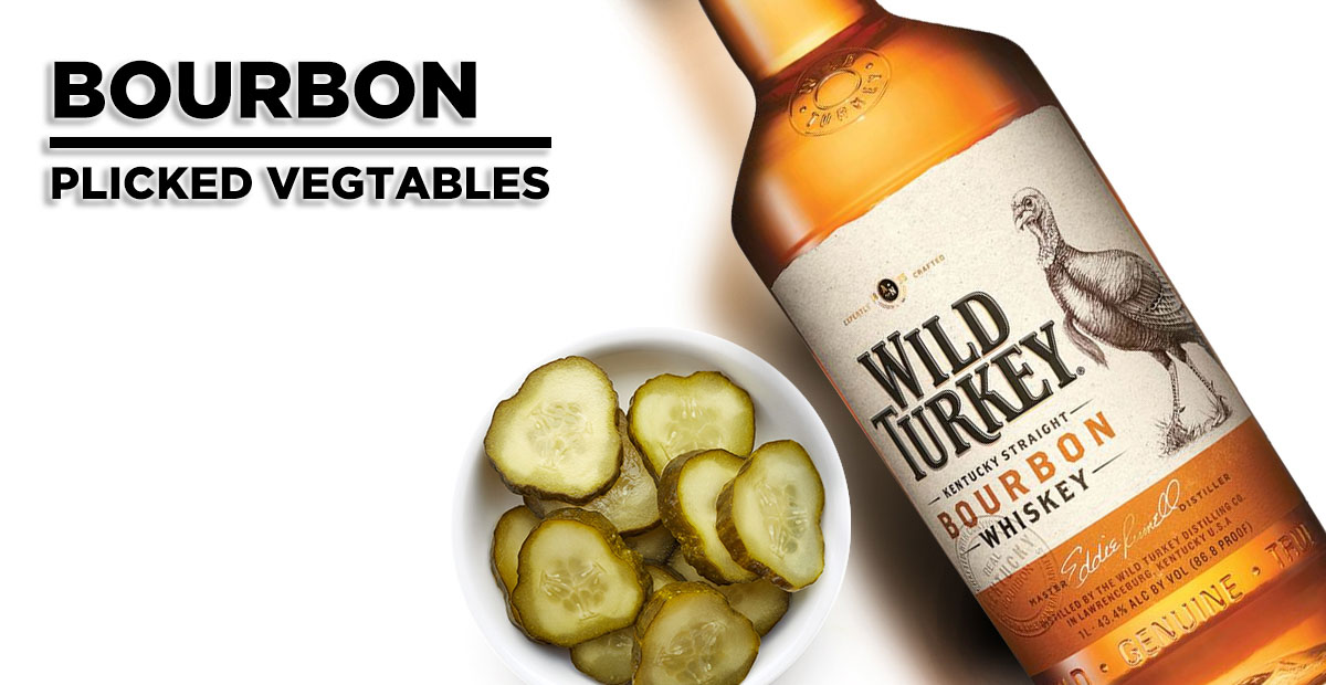 2. Bourbon + Pickled Vegetables
