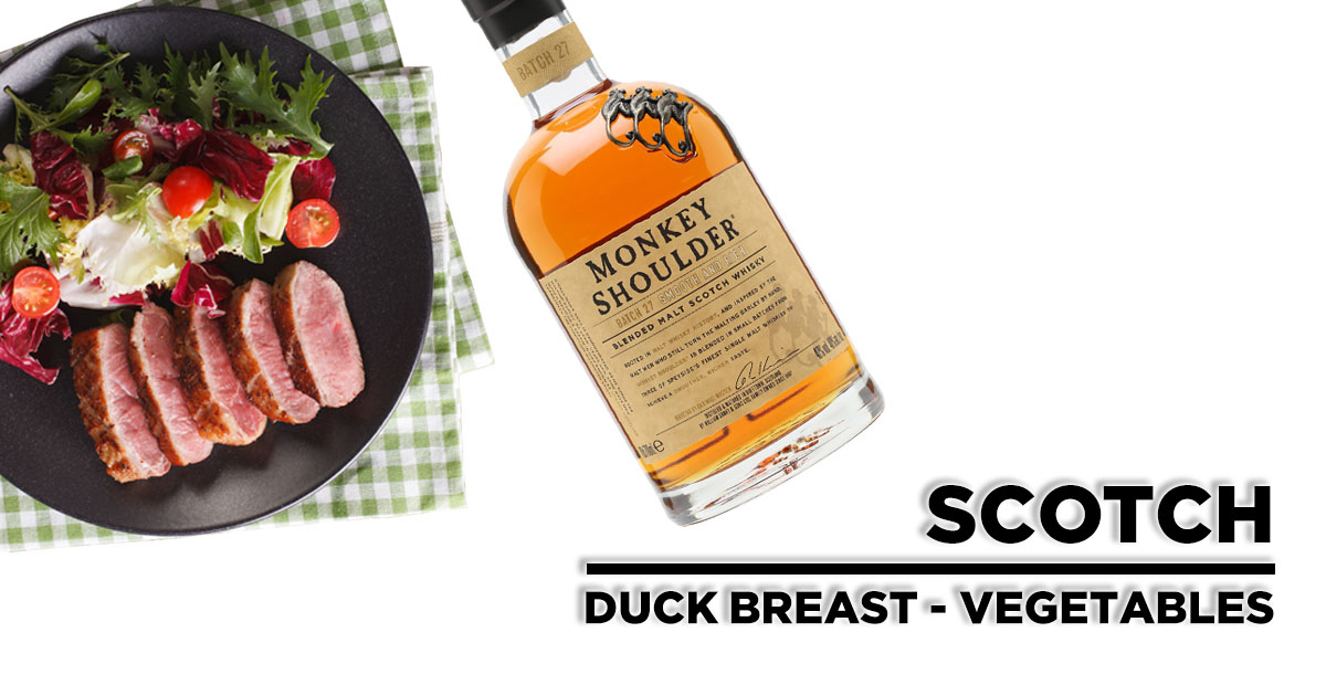4. Scotch + Duck Breast with Vegetables